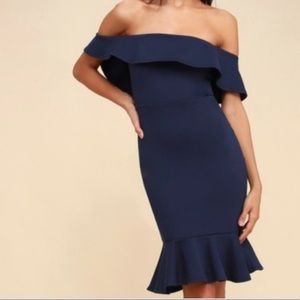 LuLu’s Off The Shoulder Dress. Size Medium